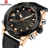 Naviforce Leather Water Resistant Watch