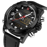 Naviforce Leather Water Resistant Watch