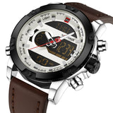 Naviforce Leather Water Resistant Watch