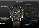 Naviforce Leather Water Resistant Watch