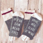 Custom Bring Me A Glass Off Wine Socks