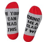 Custom Bring Me A Glass Off Wine Socks