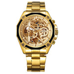 Forshining Golden Mechanical Watch