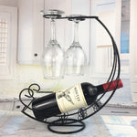 Creative Metal Wine Rack Hanging Wine Glass Holder Bar Stand Bracket Display Stand Bracket Decor