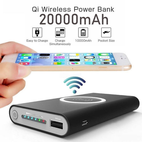 20000mAh Portable Wireless Fast Charger