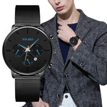 Crystal Stainless Steel Quartz Watch