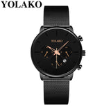 Crystal Stainless Steel Quartz Watch