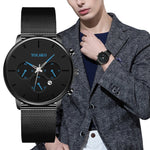 Crystal Stainless Steel Quartz Watch