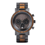 Bobo Bird Stainless Steel Wooden Watch